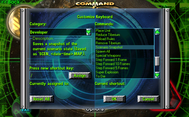 assigning hotkeys