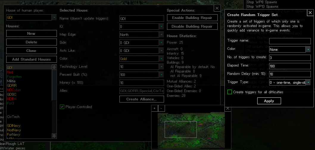 scripting QoL features and random trigger